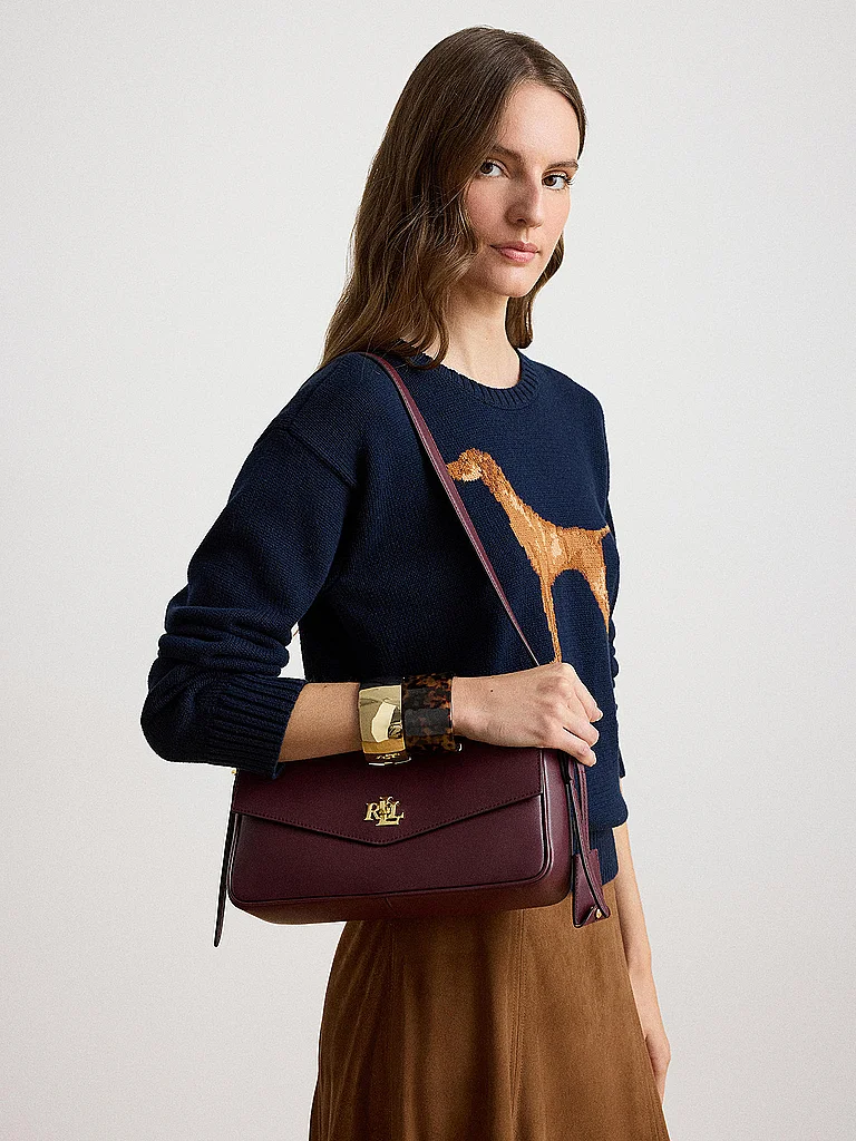 LAUREN RALPH LAUREN Bolso de piel - Bandolera FARRAH marrón